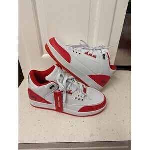 Phat Farm Men's JASPER MID White Red & Black Sneakers Men's 617897-33W NIB SZ 7